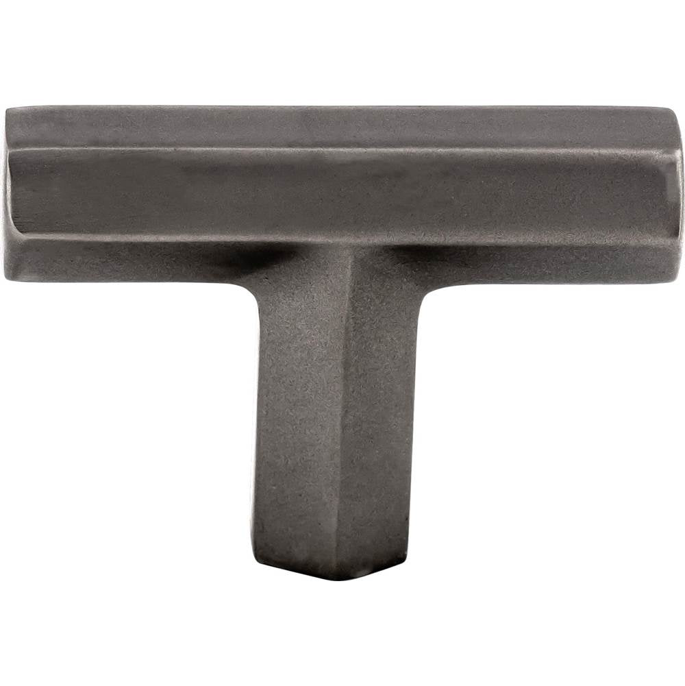 Top Knobs - Lydia T Shape Knob 1 3/4 Inch Ash Gray - Ash Gray