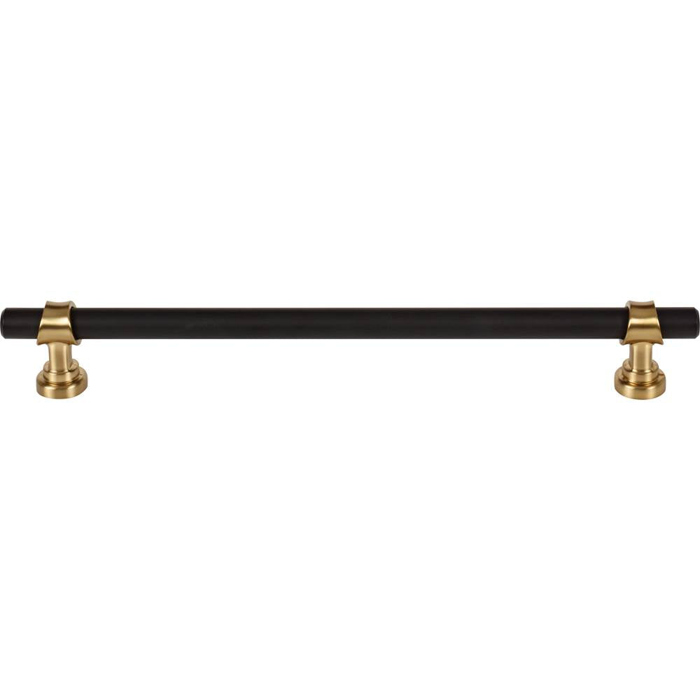 Top Knobs - Bit Pull 8 13/16 Inch (c-c) Flat Black and Honey Bronze