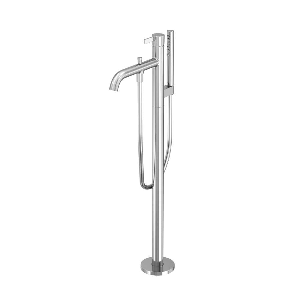 TOTO - TOTO GB Freestanding Bathroom Tub Filler with COMFORT GLIDEE and COMFORT WAVEE, Polished Chromel - Polished Chrome