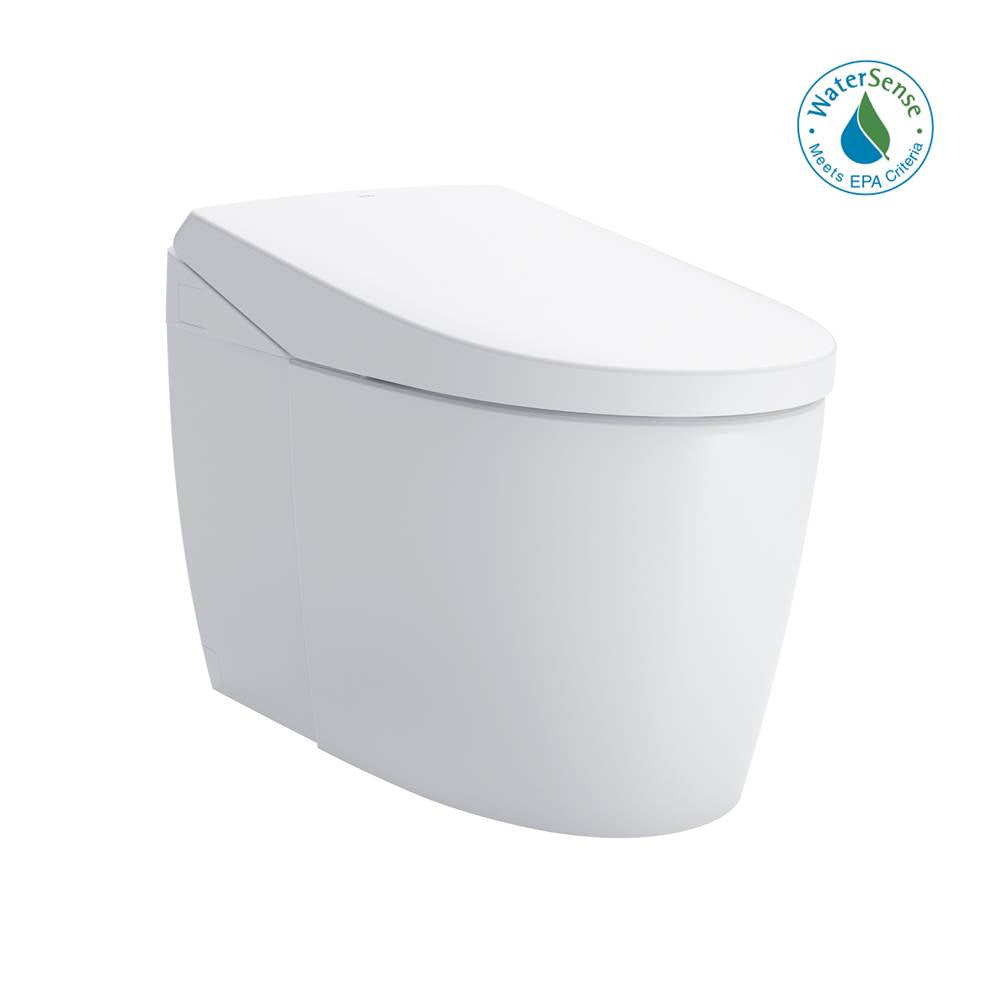 TOTO - NEOREST AS Dual Flush 1.0 or 0.8 GPF Toilet with Intergeated Bidet Seat and EWATER plus , Cotton White - MS8551CUMFGNo.01 - Cotton White