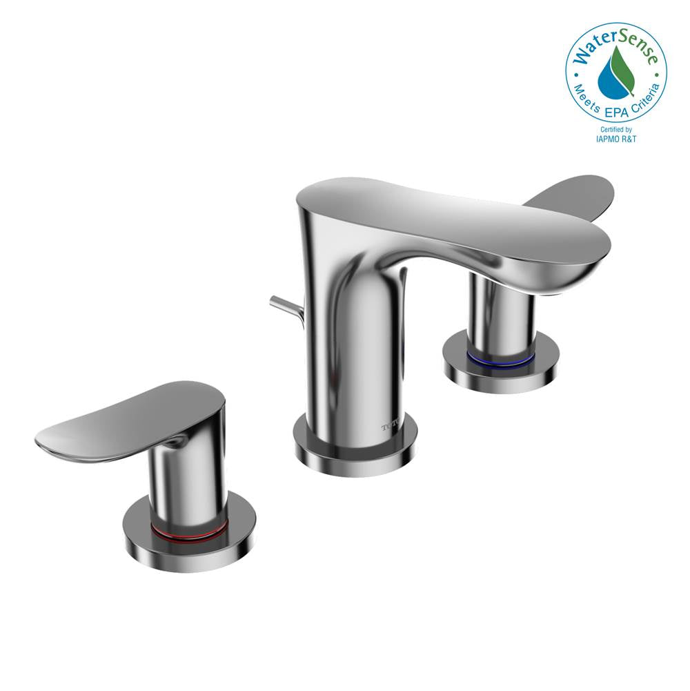 TOTO - Toto Go Series 1.2 Gpm Two Handle Widespread Bathroom Sink Faucet With Drain Assembly, Polished Chrome - Polished Chrome