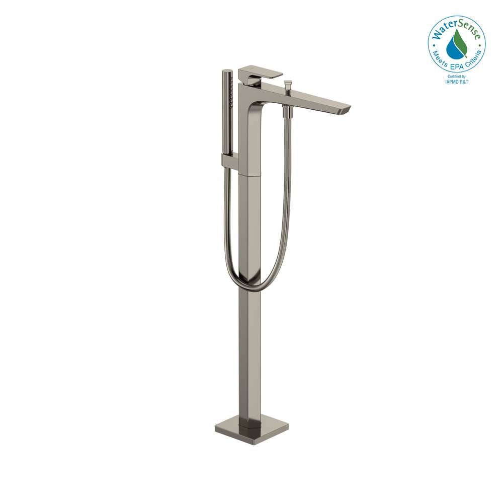 TOTO - Toto Ge Single-Handle Free Standing Tub Filler With Handshower, Polished Nickel - Polished Nickel