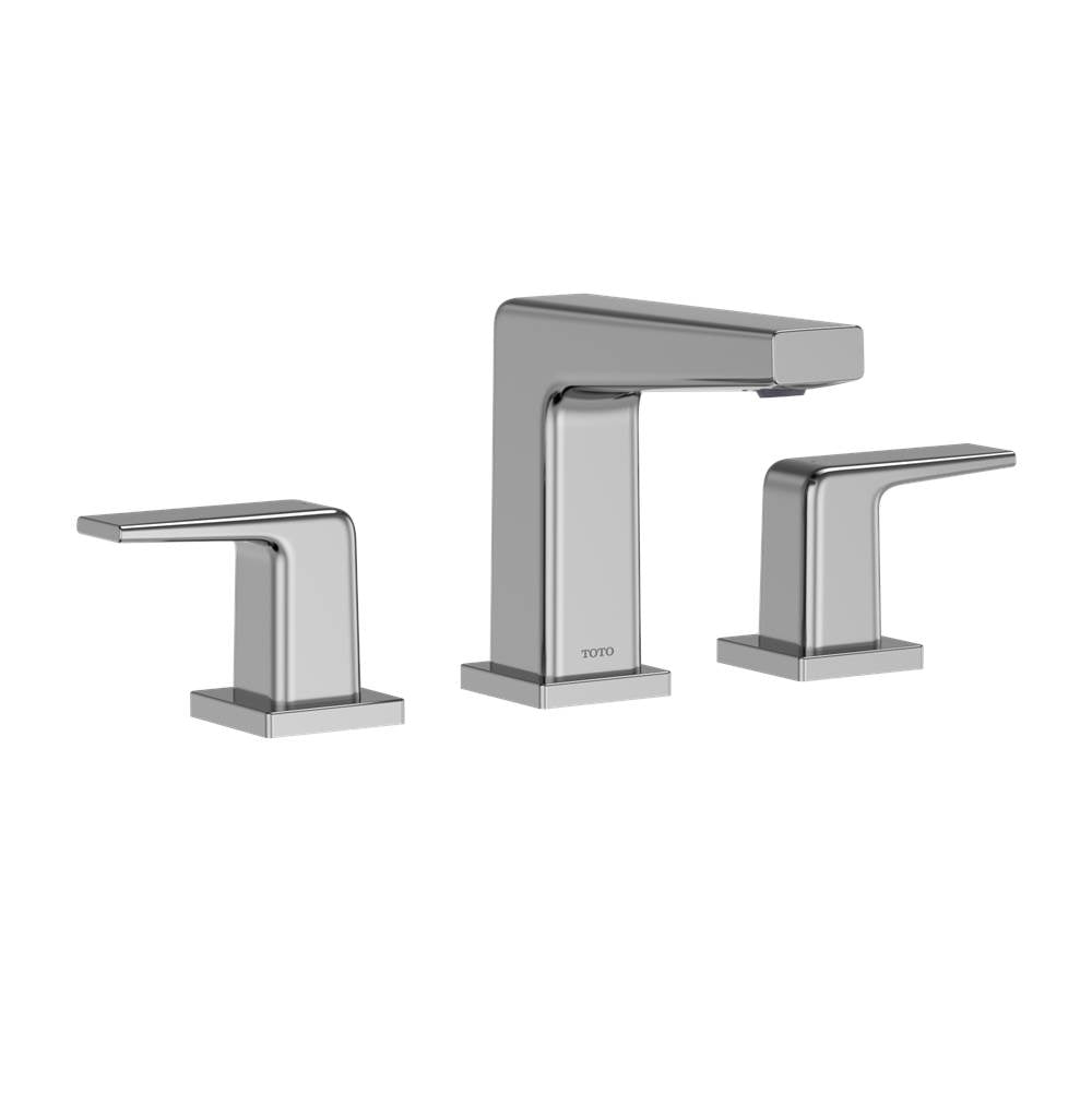 Toto Gb Series 1.2 Gpm Two Handle Widespread Bathroom Sink Faucet With Drain Assembly, Brushed Nickel