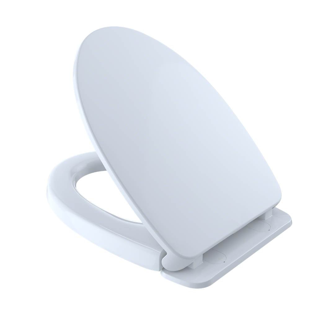 TOTO - TOTO SoftClose Slow Close Elongated Toilet Seat and Lid, Cotton White - Cotton White