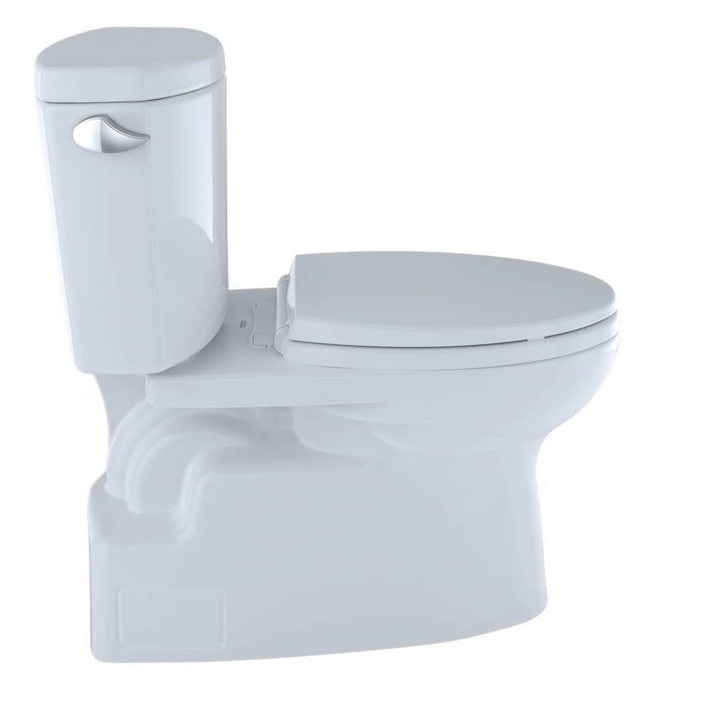 Toto Vespin II Two-Piece Elongated 1.28 Gpf Universal Height Skirted Design Toilet With Cefiontect, Cotton White