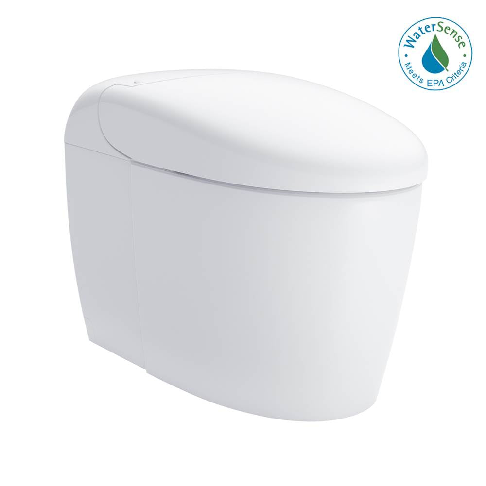 TOTO - NEOREST RS Dual Flush 1.0 or 0.8 GPF Toilet with Intergeated Bidet Seat and EWATER plus , Cotton White - MS8341CUMFGNo.01 - Cotton White