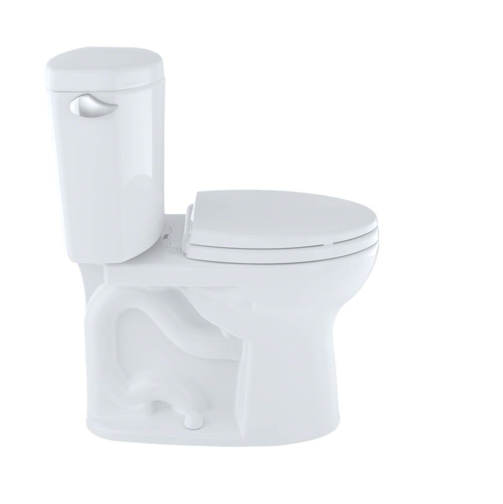 Toto Drake II Two-Piece Round 1.28 Gpf Universal Height Toilet With Cefiontect, Cotton White