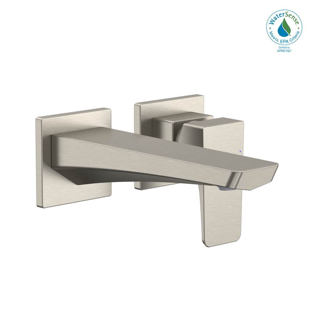 TOTO - Toto Ge 1.2 Gpm Wall-Mount Single-Handle Bathroom Faucet With Comfort Glide Technology, Brushed Nickel - Brushed Nickel