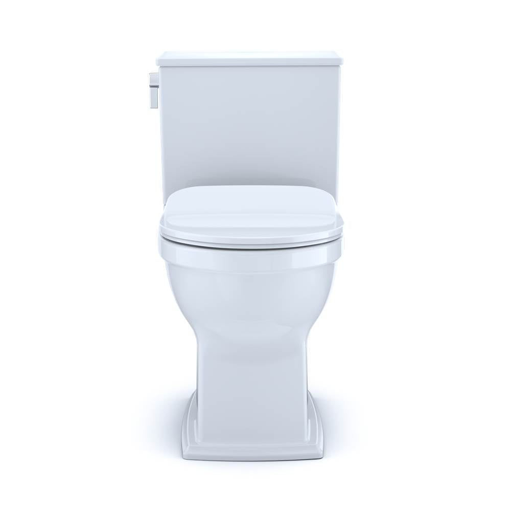 TOTO Connelly Two-Piece Elongated Dual Flush 1.28 and 0.9 GPF Toilet with CEFIONTECT, WASHLET+ Ready, Cotton White