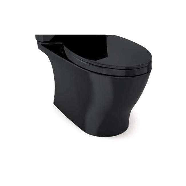 TOTO - Nexus Two-Piece Elongated 1.28 GPF Universal Height Toilet Bowl Only, WASHLET plus Ready, Ebony - Ebony