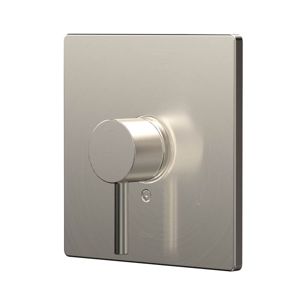 TOTO - Toto Square Pressure Balance Valve Shower Trim, Brushed Nickel - Brushed Nickel