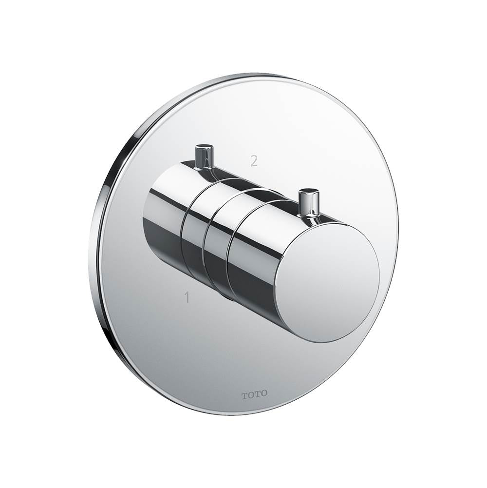 TOTO - Toto Round Three-Way Diverter Shower Trim, Polished Chrome - Polished Chrome