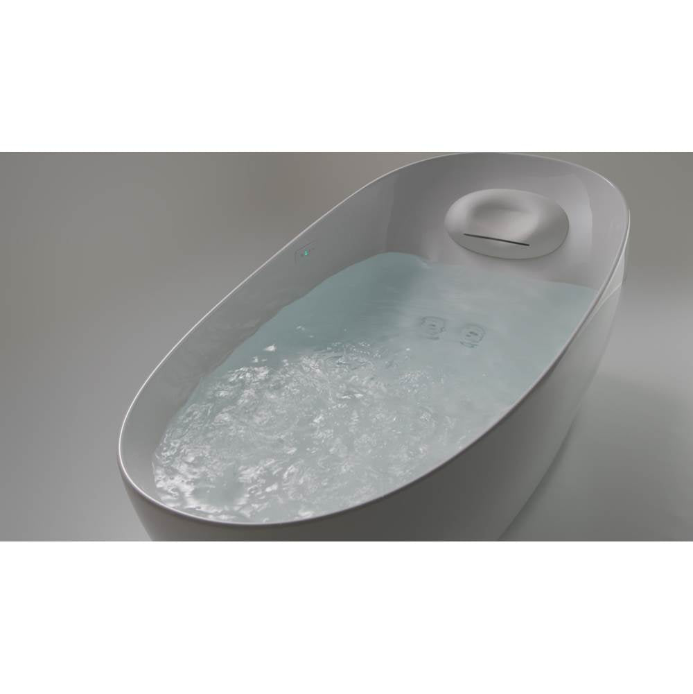 Toto Flotation Bathtub With Zero Dimension And Hydrohands, Gloss White