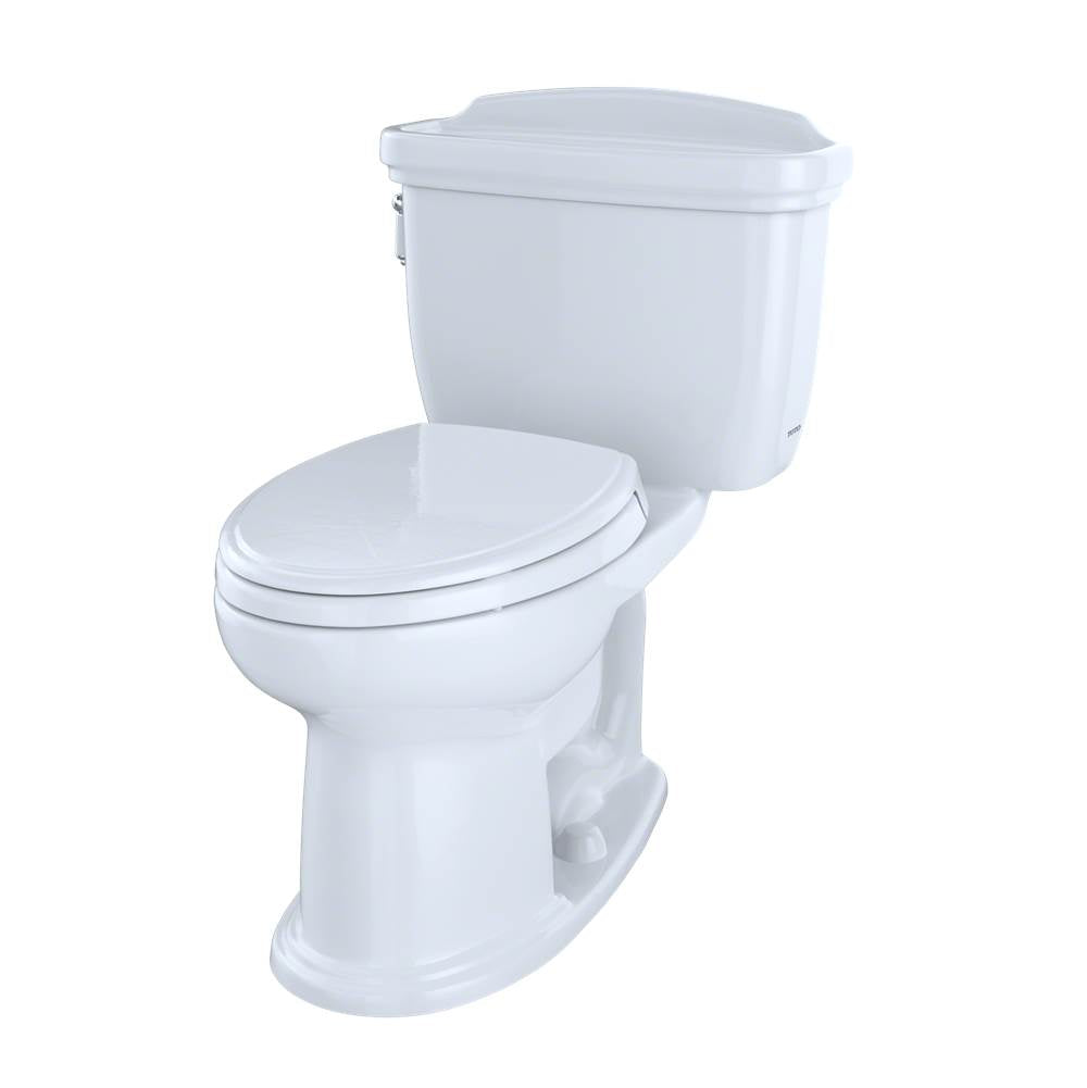 Toto Eco Dartmouth Two-Piece Elongated 1.28 Gpf Universal Height Toilet, Cotton White