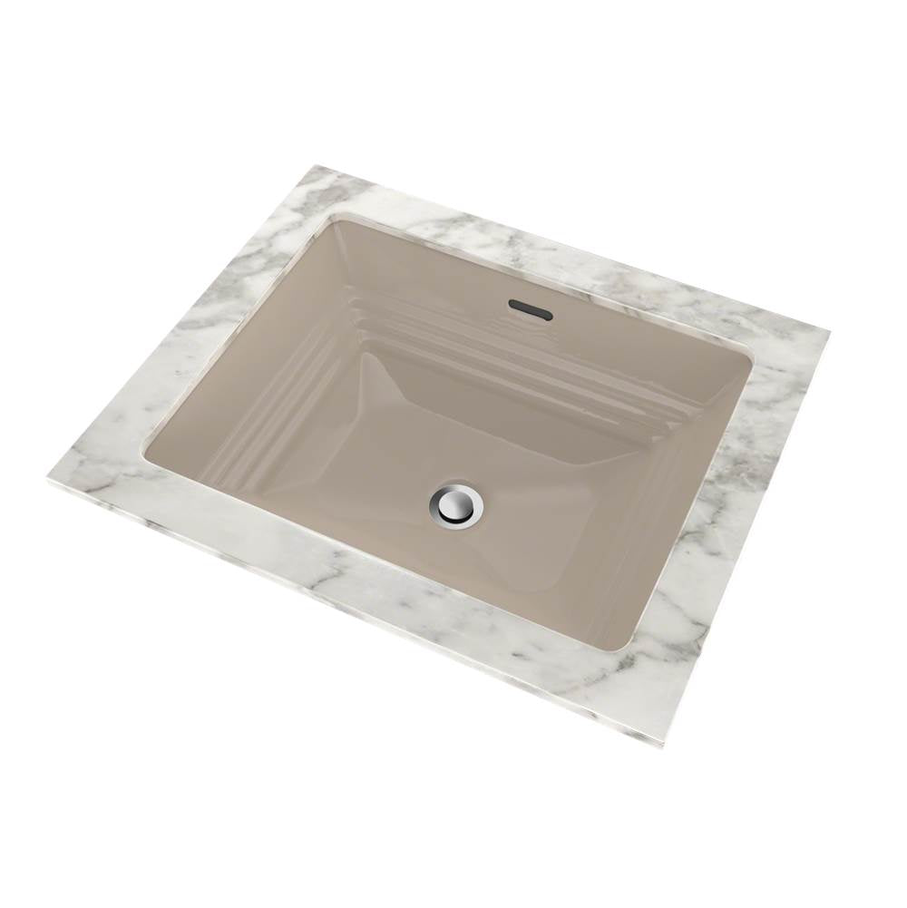Toto Promenade Rectangular Undermount Bathroom Sink, Cotton White