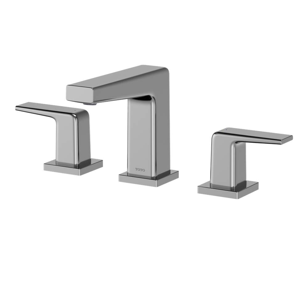 Toto Gb Series 1.2 Gpm Two Handle Widespread Bathroom Sink Faucet With Drain Assembly, Brushed Nickel