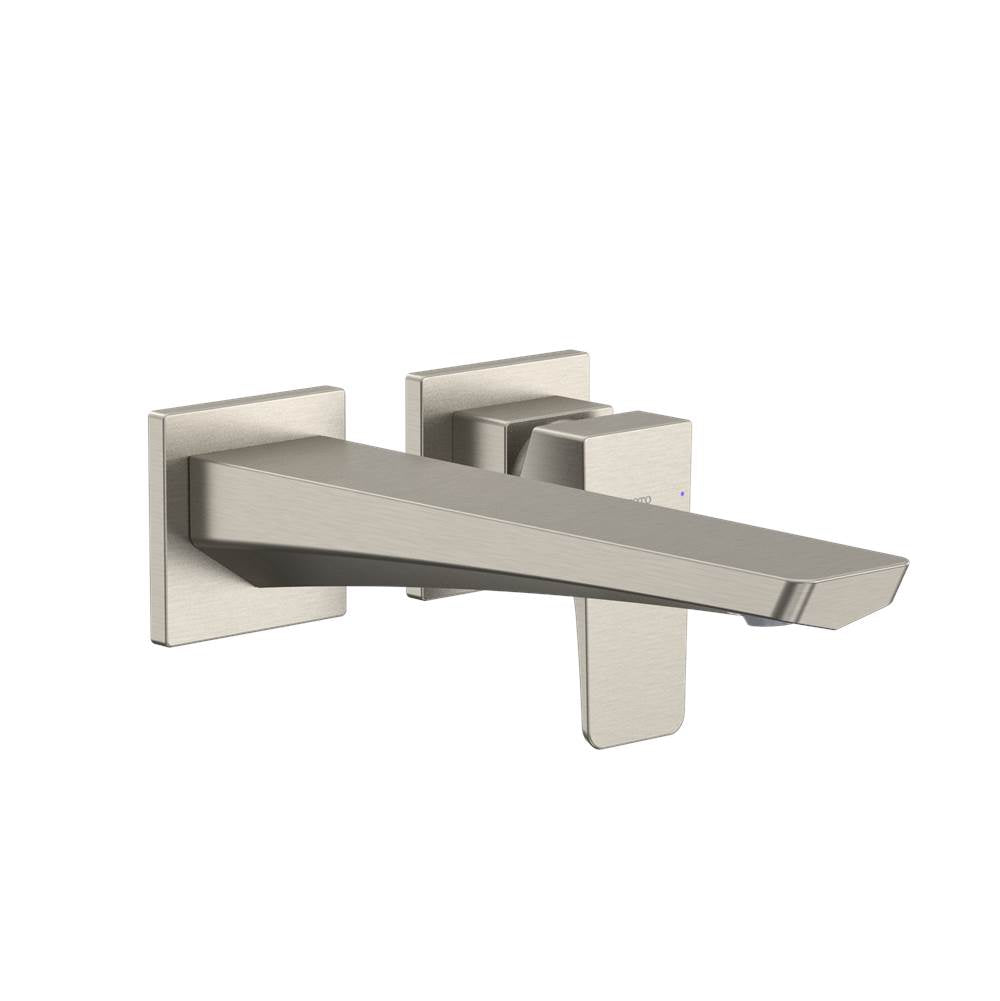 Toto Ge 1.2 Gpm Wall-Mount Single-Handle Long Bathroom Faucet With Comfort Glide Technology, Brushed Nickel