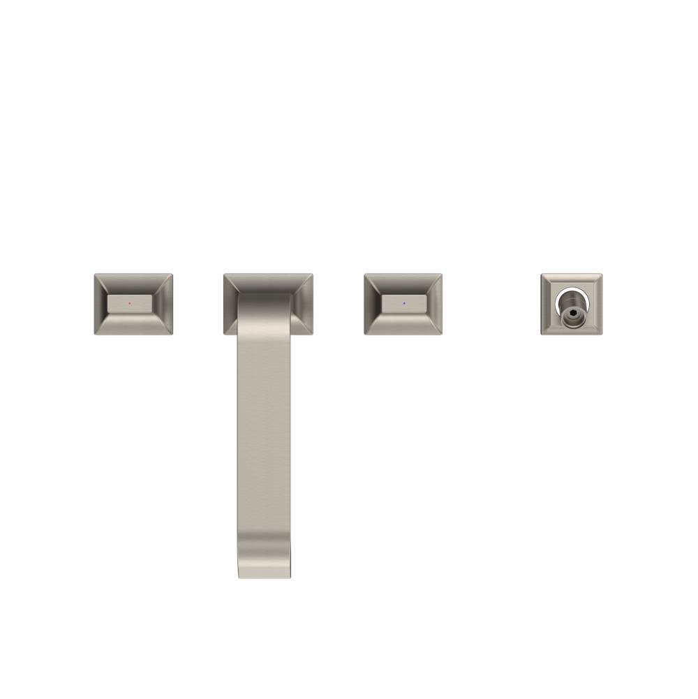 Toto Gc Two-Handle Deck-Mount Roman Tub Filler Trim With Handshower, Brushed Nickel