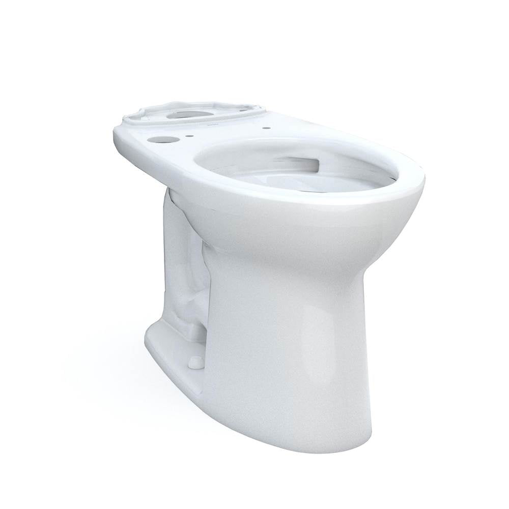 TOTO - Toto Drake Elongated Universal Height Tornado Flush Toilet Bowl With 10 Inch Rough-In And Cefiontect, Washlet+ Ready, Cotton White - Cotton White