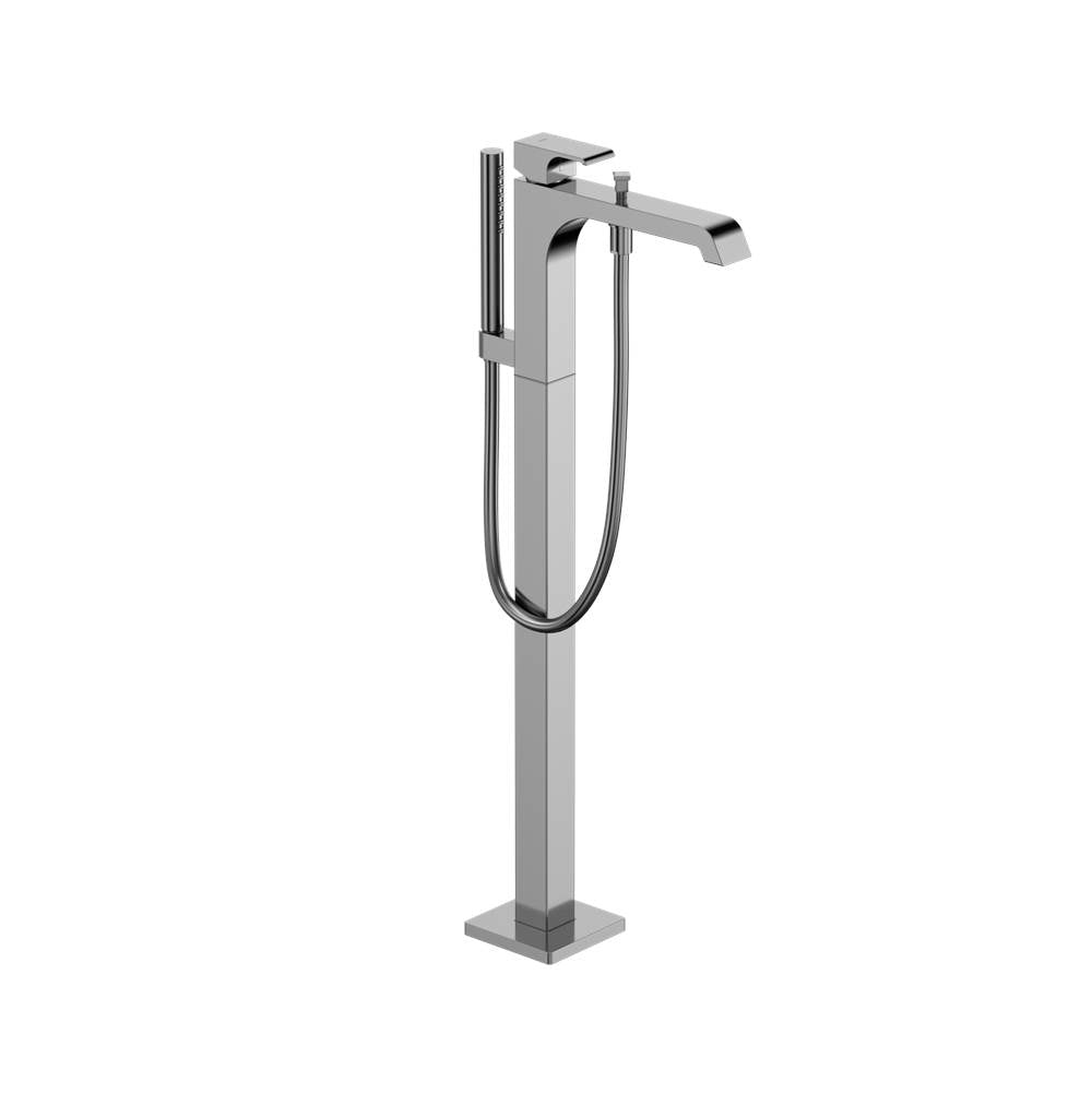 Toto Gc Single-Handle Free Standing Tub Filler With Handshower, Brushed Nickel