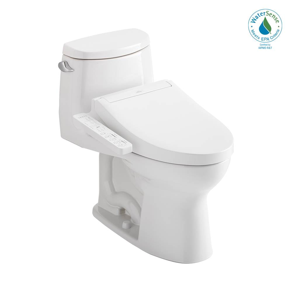 TOTO - Toto Washlet+ Ultramax II One-Piece Elongated 1.28 Gpf Toilet And Washlet+ C2 Bidet Seat, Cotton White - Cotton White