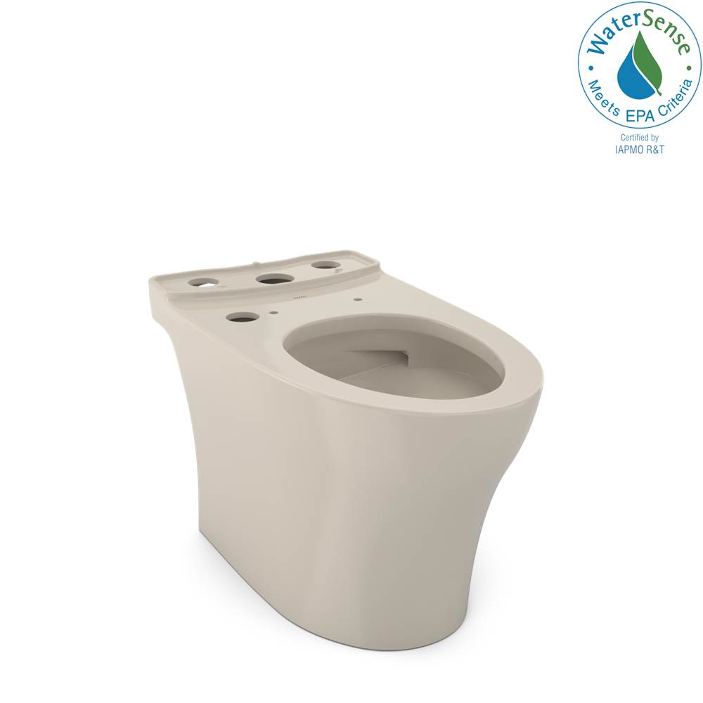 TOTO - Toto Aquia Iv Washlet+ Elongated Skirted Toilet Bowl With Cefiontect, Bone - Bone