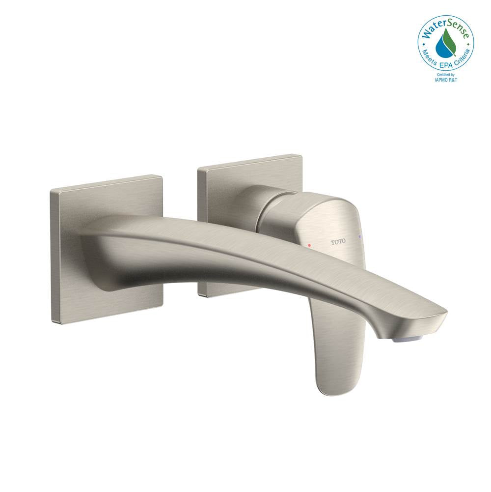 TOTO - Toto Gm 1.2 Gpm Wall-Mount Single-Handle Long Bathroom Faucet With Comfort Glide Technology, Brushed Nickel - Brushed Nickel