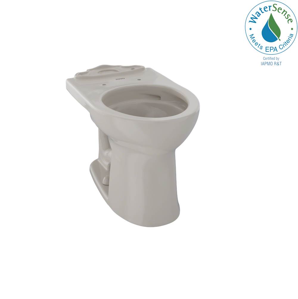 TOTO - Toto Drake II Universal Height Round Toilet Bowl With Cefiontect, Bone - Bone