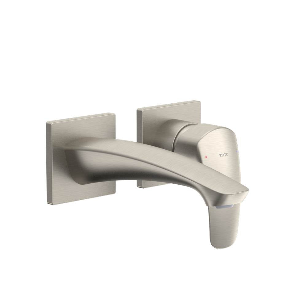 Toto Gm 1.2 Gpm Wall-Mount Single-Handle Bathroom Faucet With Comfort Glide Technology, Brushed Nickel