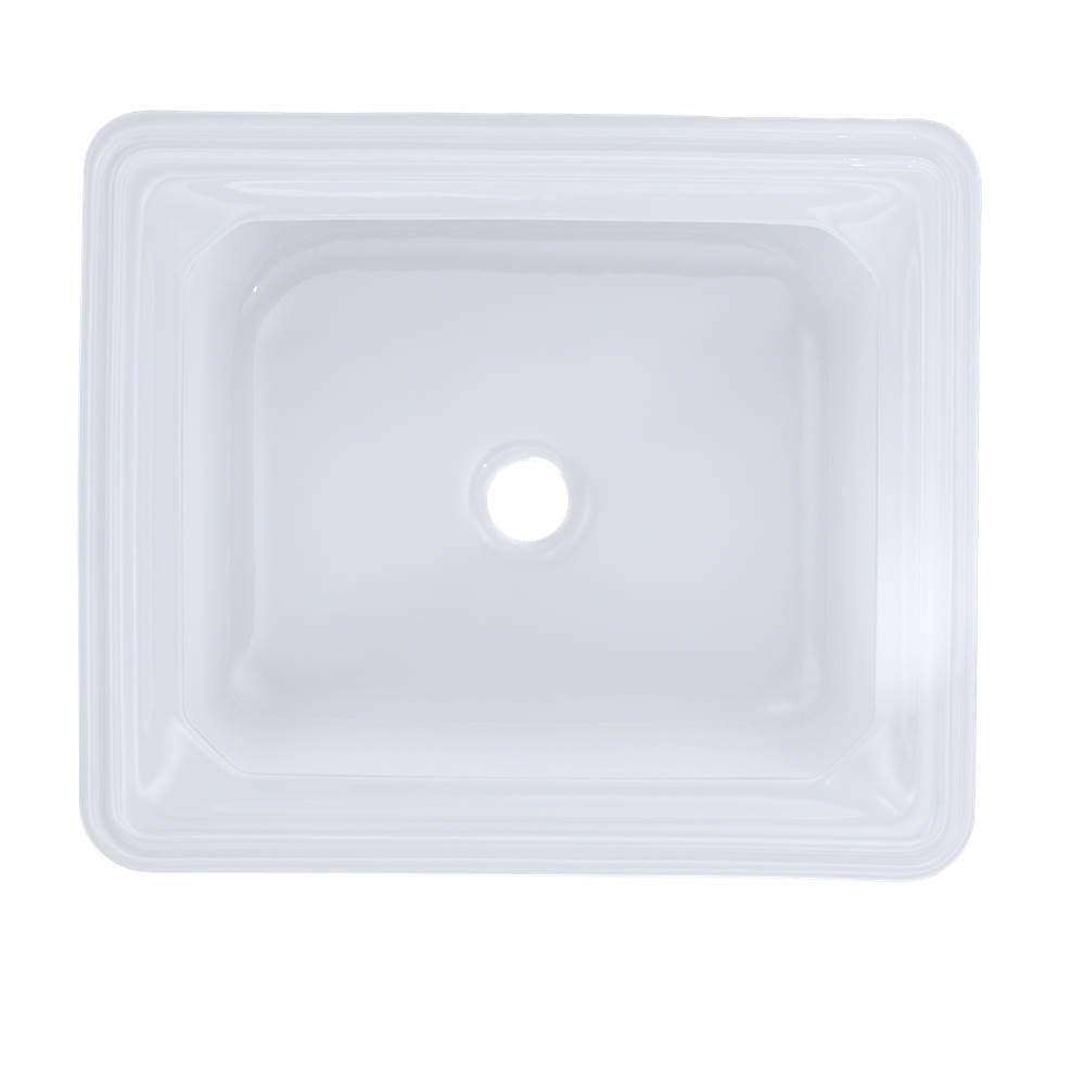 Toto Guinevere Rectangular Undermount Bathroom Sink With Cefiontect, Cotton White