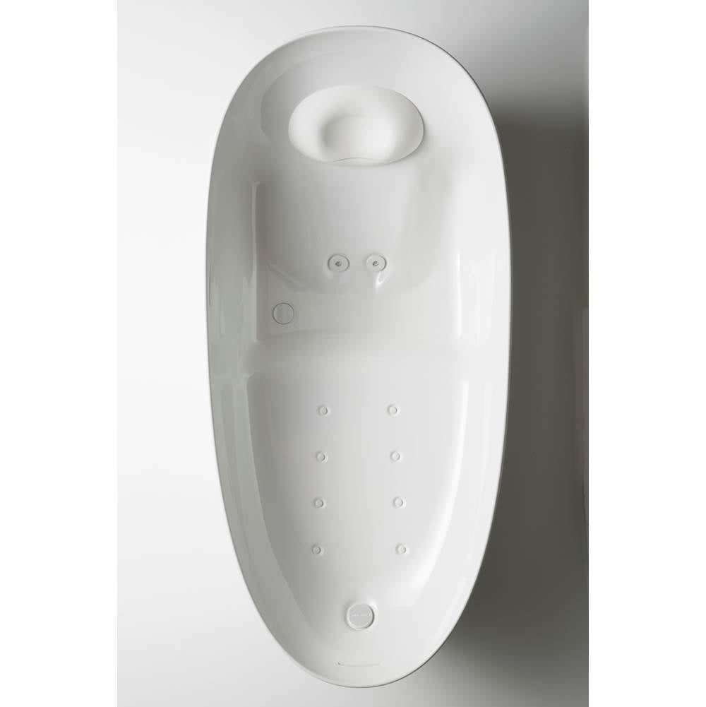 Toto Flotation Bathtub With Zero Dimension And Hydrohands, Gloss White