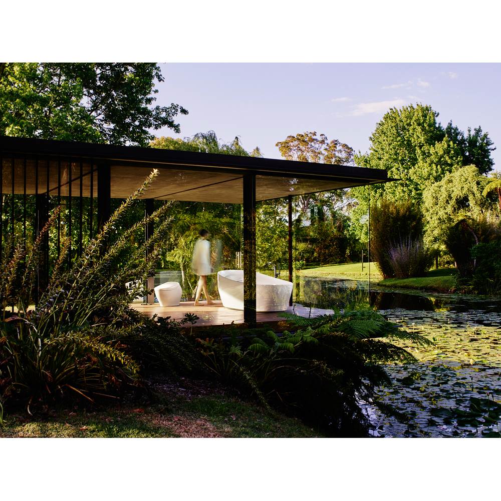 Toto Flotation Bathtub With Zero Dimension And Hydrohands, Gloss White