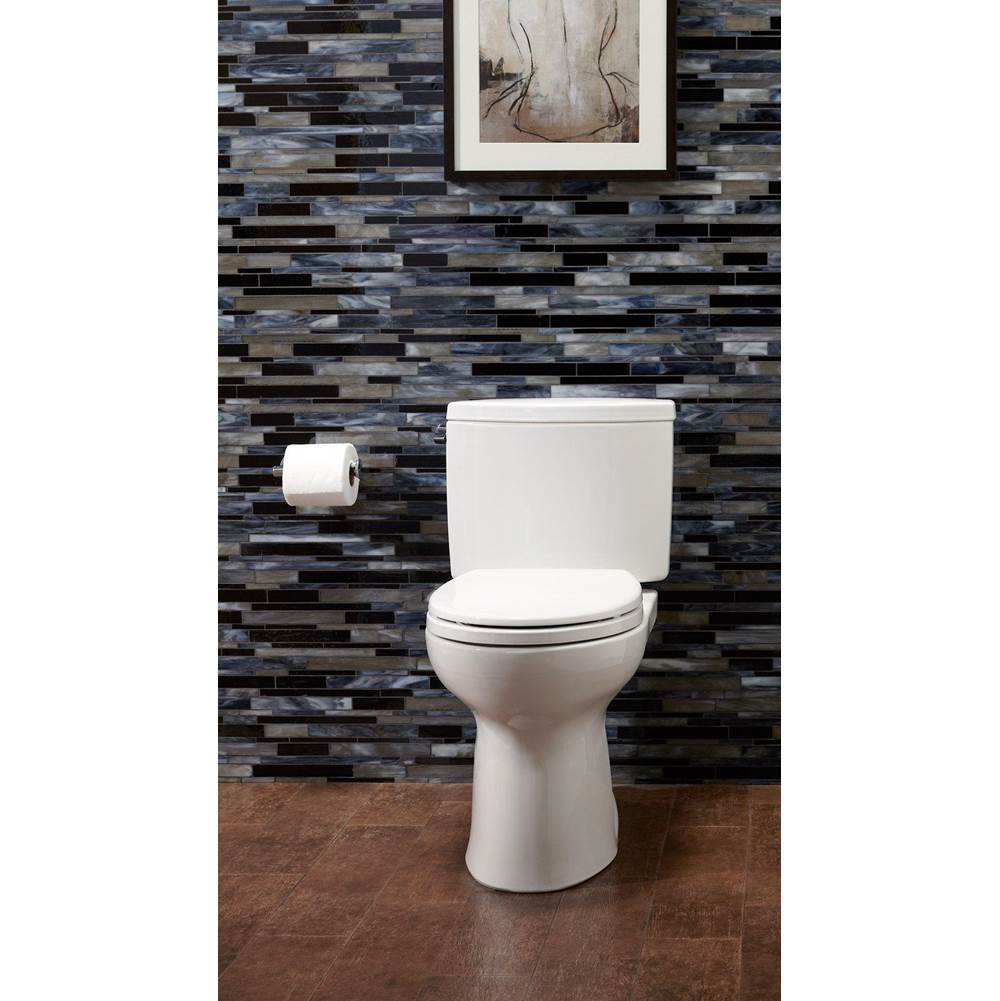 Toto Drake II 1G Two-Piece Round 1.0 Gpf Universal Height Toilet With Cefiontect, Cotton White