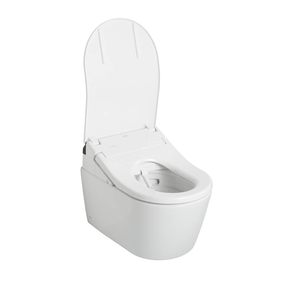 TOTO RX WASHLET+ Ready Electronic Bidet Toilet Seat with Auto Flush Ready Cotton White