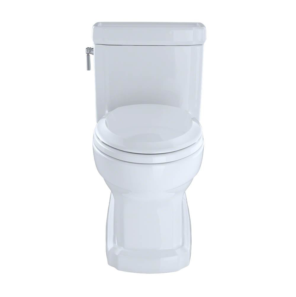 TOTO Eco Guinevere Elongated 1.28 GPF Universal Height Skirted Toilet with SoftClose Seat, Ebony
