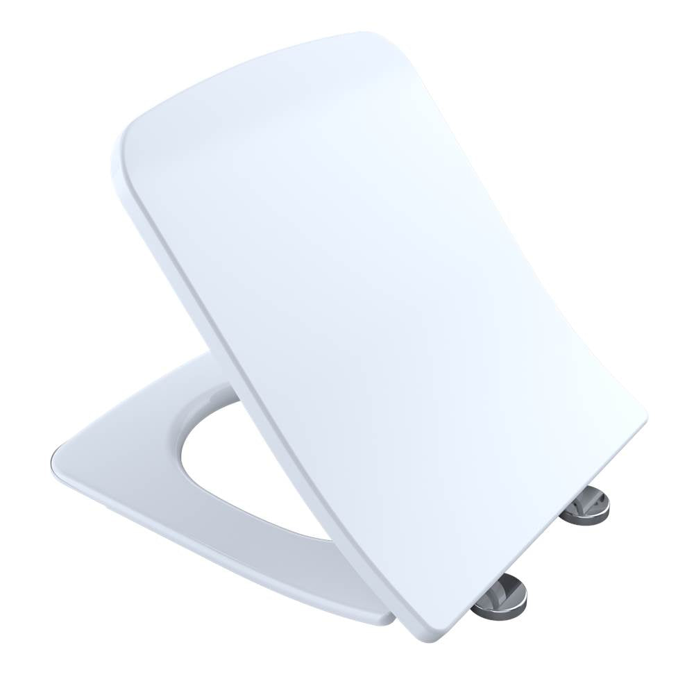 TOTO SoftClose Slim Square Seat and Lid for SP Wall-Hung Toilet, Cotton White