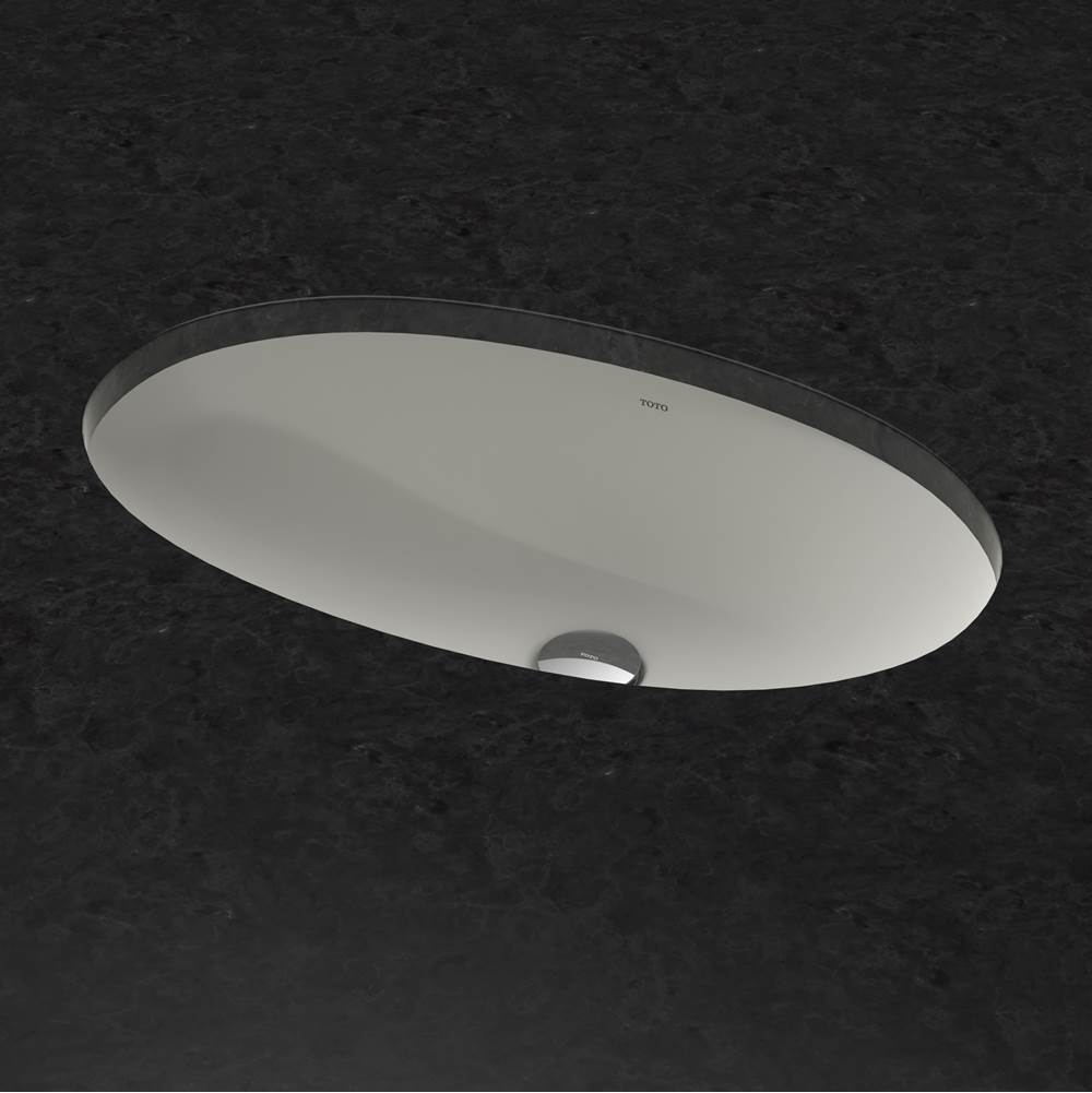 Toto 24'' Oval Undermount Bathroom Sink With Cefiontect, Cotton White