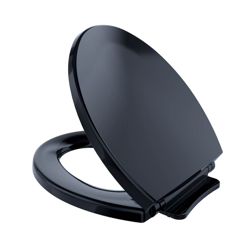 TOTO - TOTO SoftClose Slow Close Round Toilet Seat and Lid, Ebony - Ebony