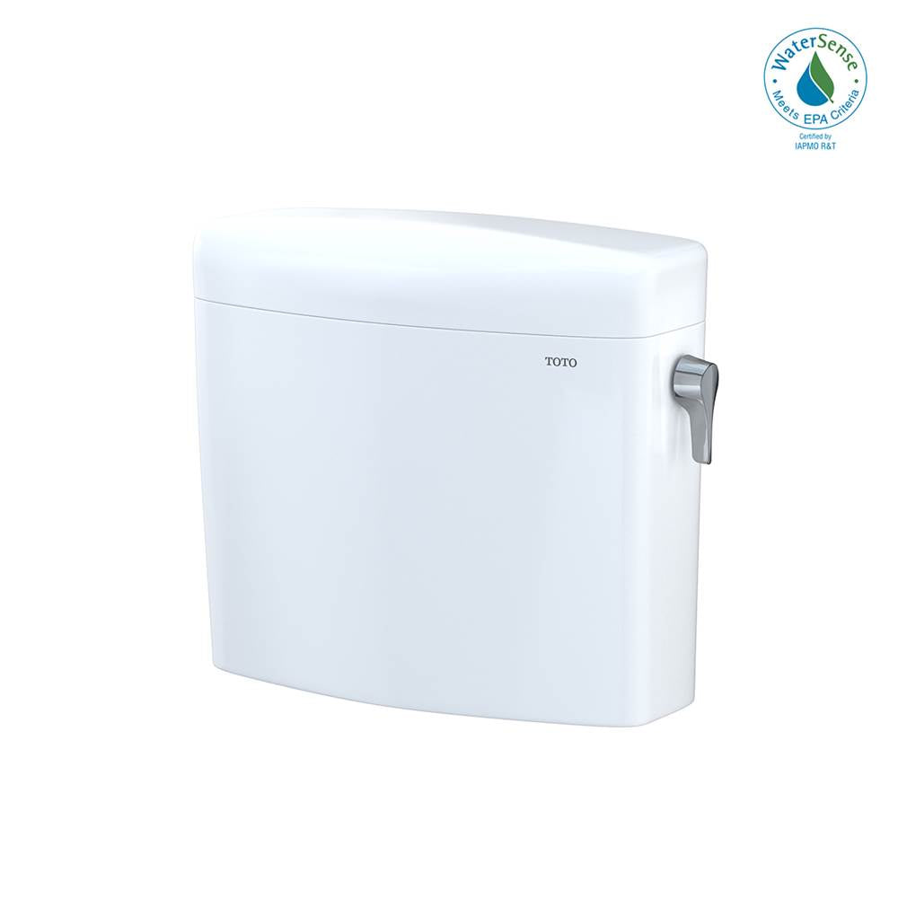 TOTO - Toto Aquia Iv Cube Dual Flush 1.28 And 0.9 Gpf Toilet Tank Only With Right Hand Trip Lever, Cotton White - Cotton White
