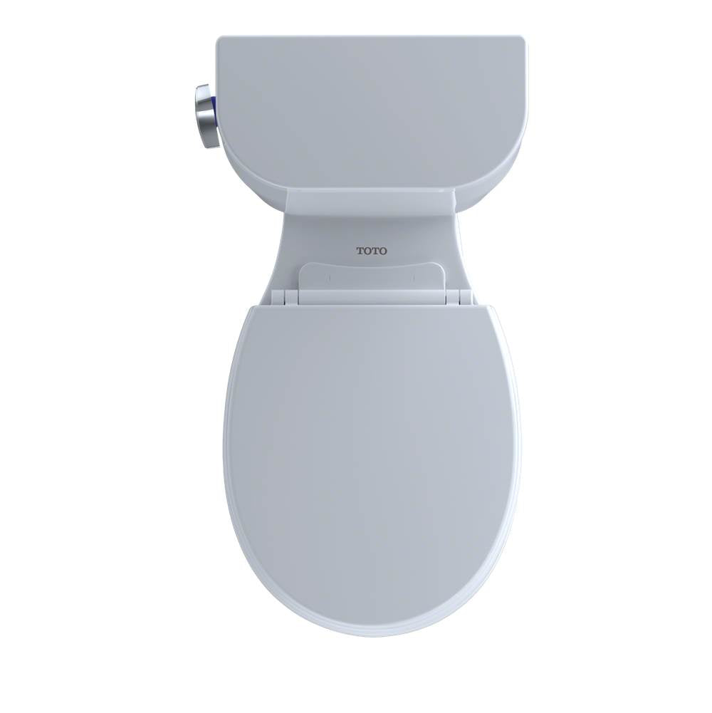 Toto EntradaE Two-Piece Round 1.28 Gpf Universal Height Toilet, Cotton White