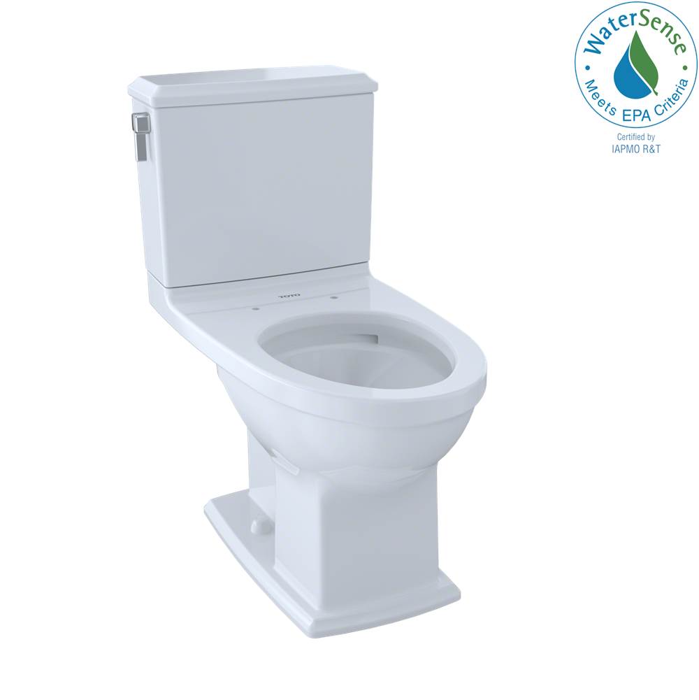 TOTO - Toto Connelly Two-Piece Elongated Dual-Max, Dual Flush 1.28 And 0.9 Gpf Universal Height Toilet With Cefiontect, Cotton White - Cotton White