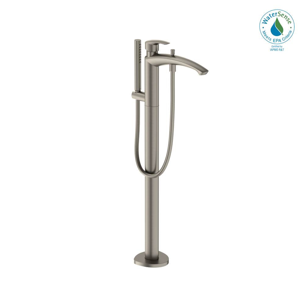 TOTO - Toto Gm Single-Handle Free Standing Tub Filler With Handshower, Brushed Nickel - Brushed Nickel