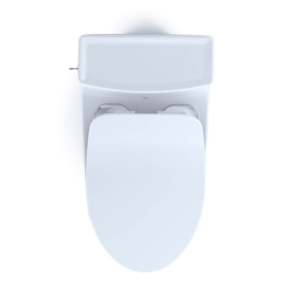 TOTO Aimes One-Piece Elongated 1.28 GPF Toilet with CEFIONTECT and SoftClose Seat, WASHLET+ Ready, Cotton White