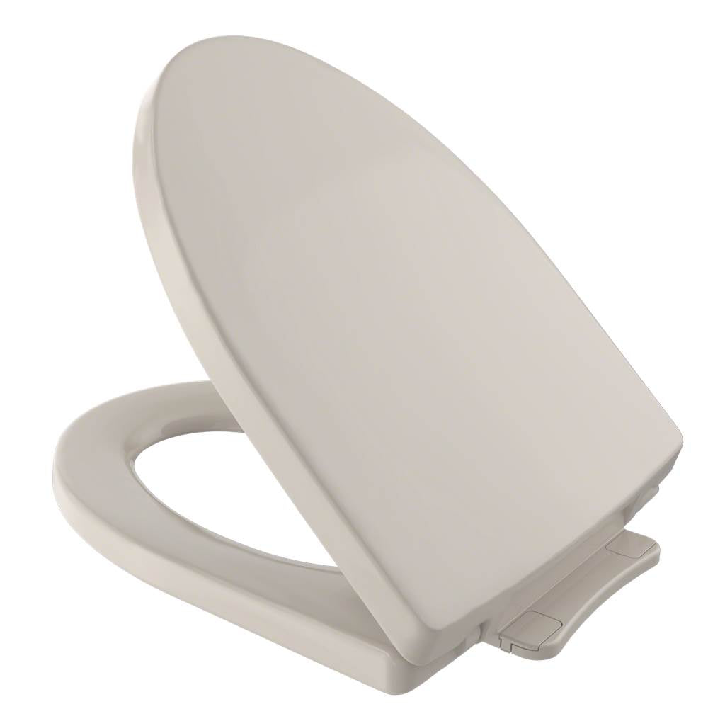 TOTO - TOTO Soir1/2e SoftClose Slow Close Elongated Toilet Seat and Lid, Bone - Bone