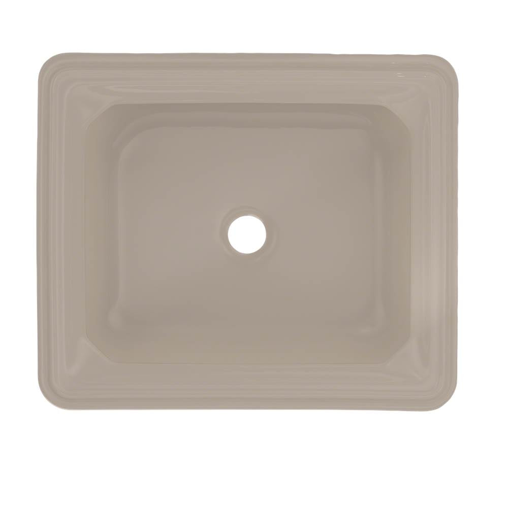 Toto Guinevere Rectangular Undermount Bathroom Sink With Cefiontect, Cotton White