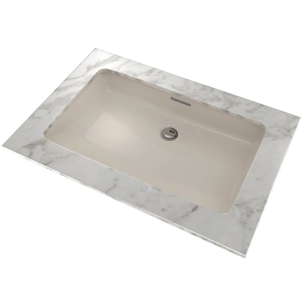 Toto Rectangular Undermount Bathroom Sink With Cefiontect, Cotton White
