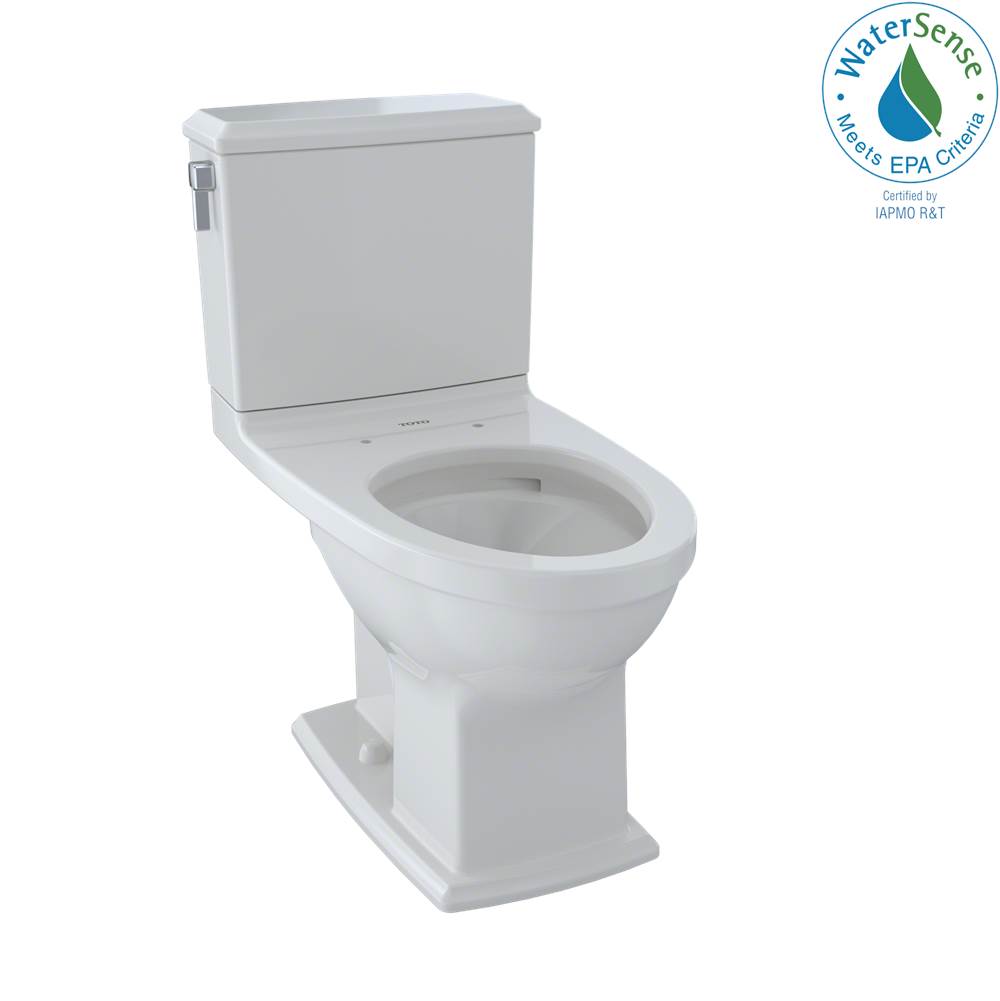TOTO - Toto Connelly Two-Piece Elongated Dual-Max, Dual Flush 1.28 And 0.9 Gpf Universal Height Toilet With Cefiontect, Colonial White - Colonial White