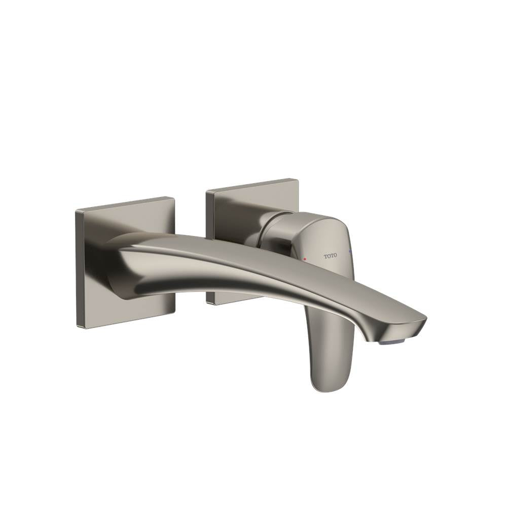 Toto Gm 1.2 Gpm Wall-Mount Single-Handle Long Bathroom Faucet With Comfort Glide Technology, Brushed Nickel