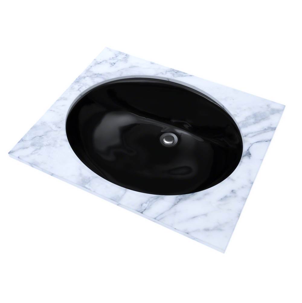 Toto Rendezvous Oval Undermount Bathroom Sink, Ebony