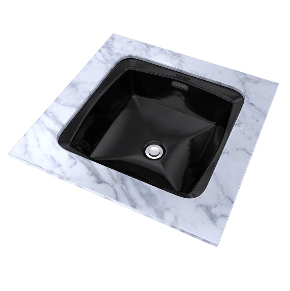 Toto ConnellyE Square Undermount Bathroom Sink, Ebony